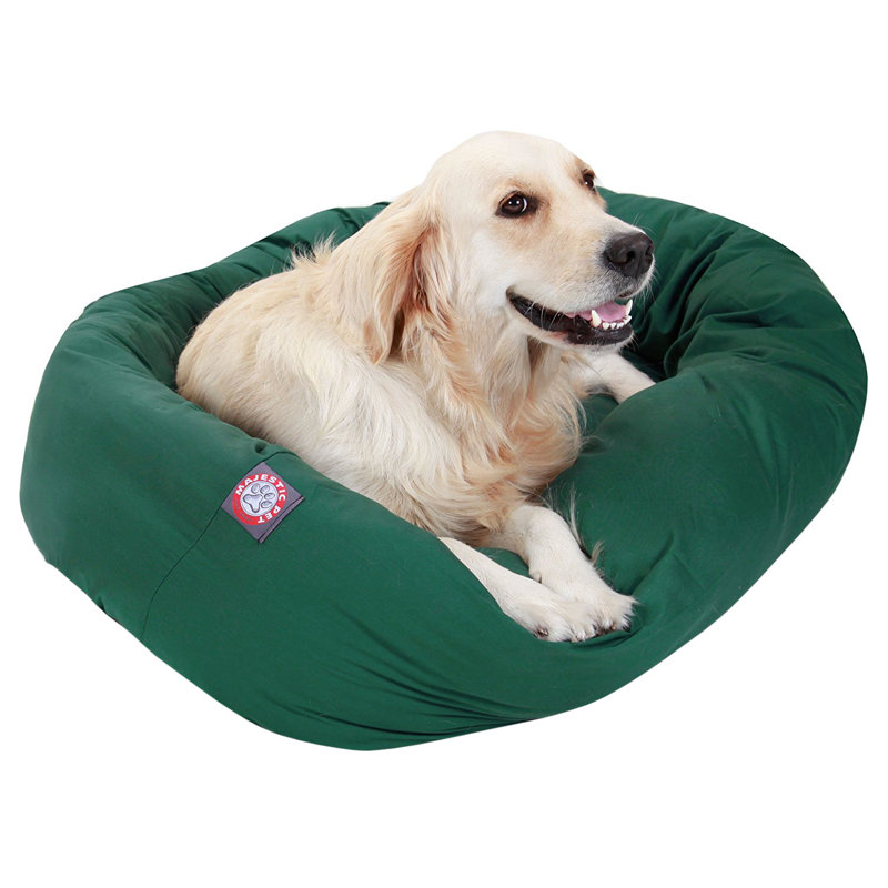 Lit ovale pour animal de compagnie, Vert, Moyen (l 23 po x P 32 po x H 7 po)