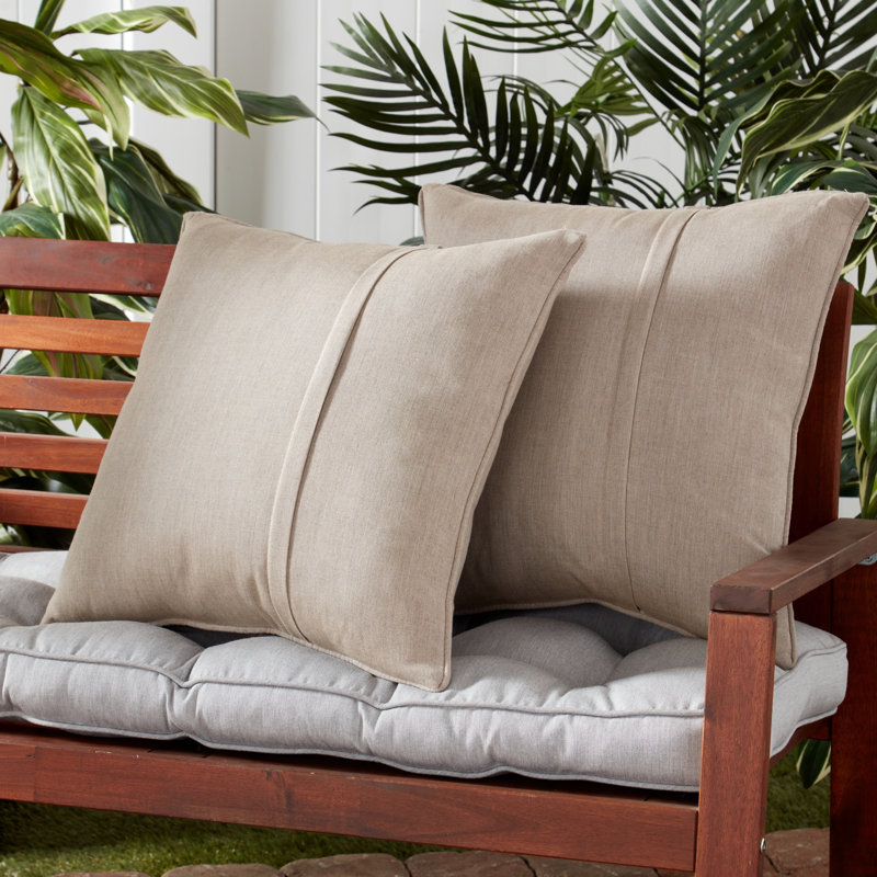 Sunbrella Throw Pillow, Cast Ash