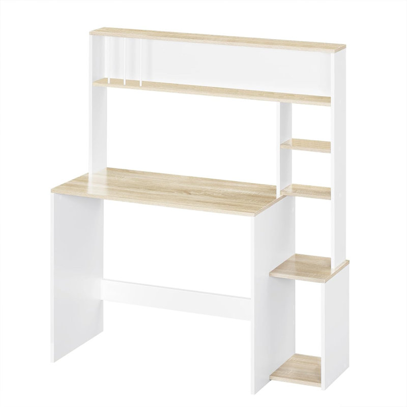 Raelee Desk, Light Oak/White