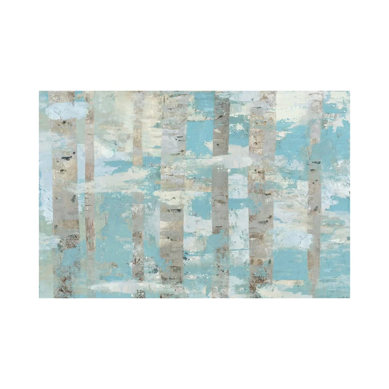 Limestone Forest by PI Galerie - Wrapped Canvas Painting, 20.32 cm H x 30.48 cm W