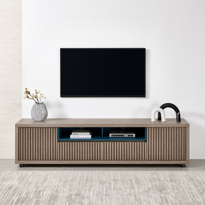 VALUEON 85" Contemporary Media Console with Pre-Assembled Drawers