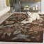 Emrick Hand Hooked Wool/Cotton/Latex Floral Rug in Brown-21599673