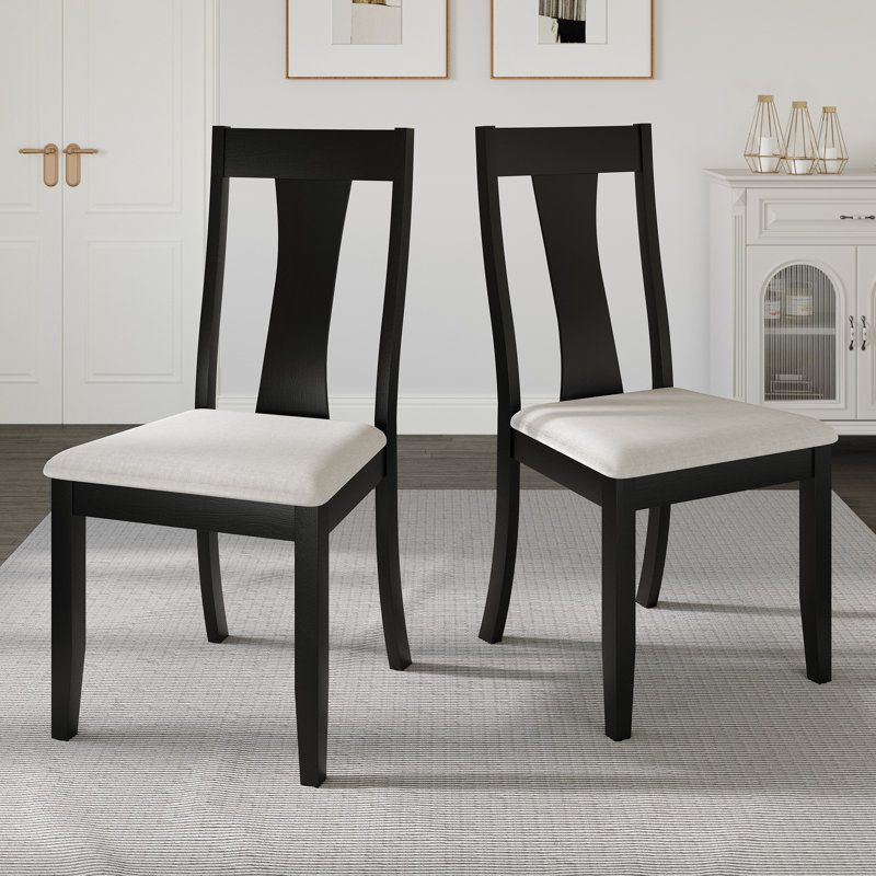 Chaise de salle à manger Ocossio, Noir