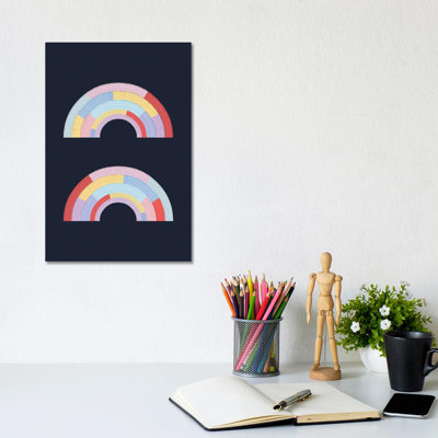 Linear Rainbow II - Wall Art Print - Wrapped Canvas