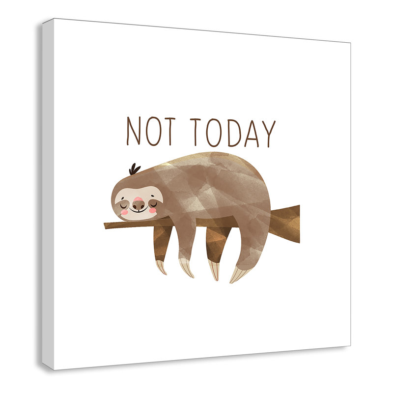 Do It Not Today, H 12 po x l 12 po x P 1,5 po, Canevas