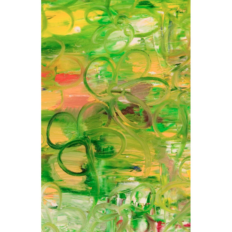 Green Life Force Painting by Irina Gorbman