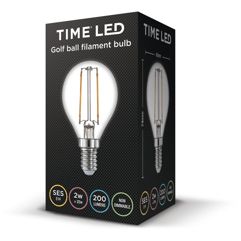 2W E14 LED Globe Light Bulb