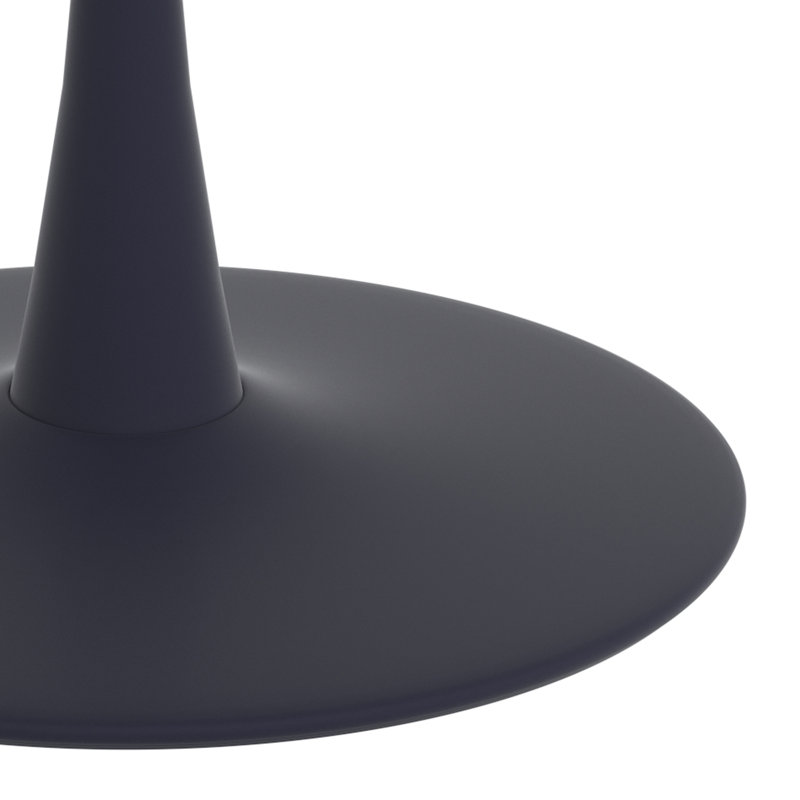 Table de salle à manger Benedix, Noir, L 47,25 po x l 47,25 po