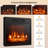  59'' W Fireplace TV Stand w/LED Lights & Smart APP Control, Entertainment Center w/18" Electric Fireplace-155663835