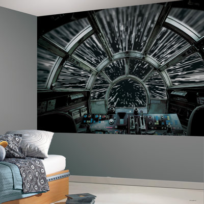 Star Wars Millennium Falcon 6' L x 126" W Smooth Wall Mural