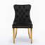 Chaise de salle à manger rembourrée en velours moderne avec anneau à tirer (ensemble de 2)-1460188301-1415673421