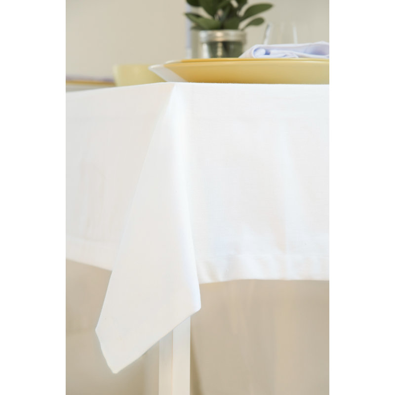 Nappe 100% coton Hawkesbury, Rond 70 po, Blanc