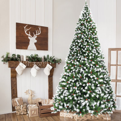 Lighted Pine Christmas Tree