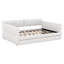 Queen Size Lambswool Upholstery Daybed With 2 Drawers, Corner Sofa Bed Frame With USB For Living Room, Bedroom-363250851