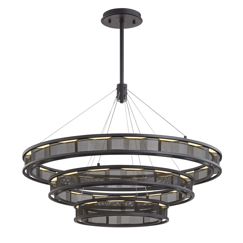 Lustre à plusieurs niveaux avec del 3 lumières del Fuze