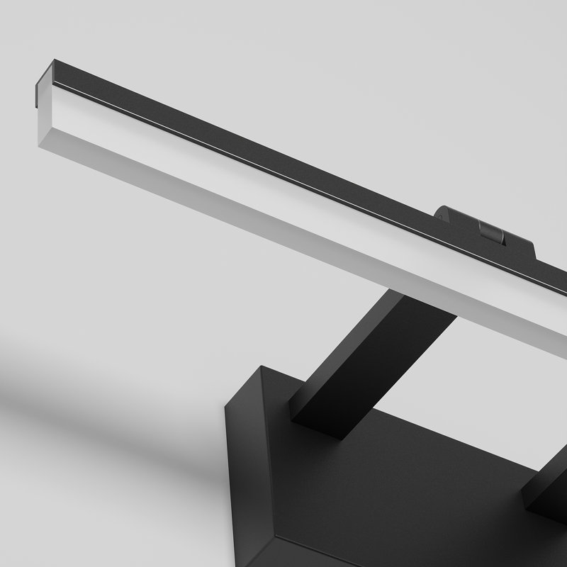 Éclairage pour meuble-lavabo de bar 1 lumière DEL, Noir, 23,62 po de largeur, 5500 Kelvin