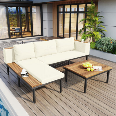 Canapé modulaire d'extérieur pour la cour