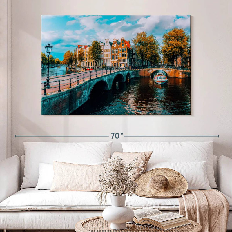 Canal Sirci Amsterdam, H 34 po x l 51 po