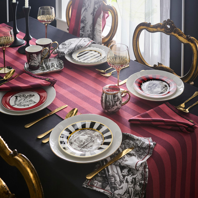 Laurence Llewelyn-Bowen Festivo Side Plate - Porcelain - 4 Pack Multi
