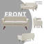 Canapé-lit carré rembourré 66 po Jadier-771057772-770480158
