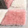 Cobina Holland Modern Geometric Blush 3D Textured Thick & Soft Shag Rug