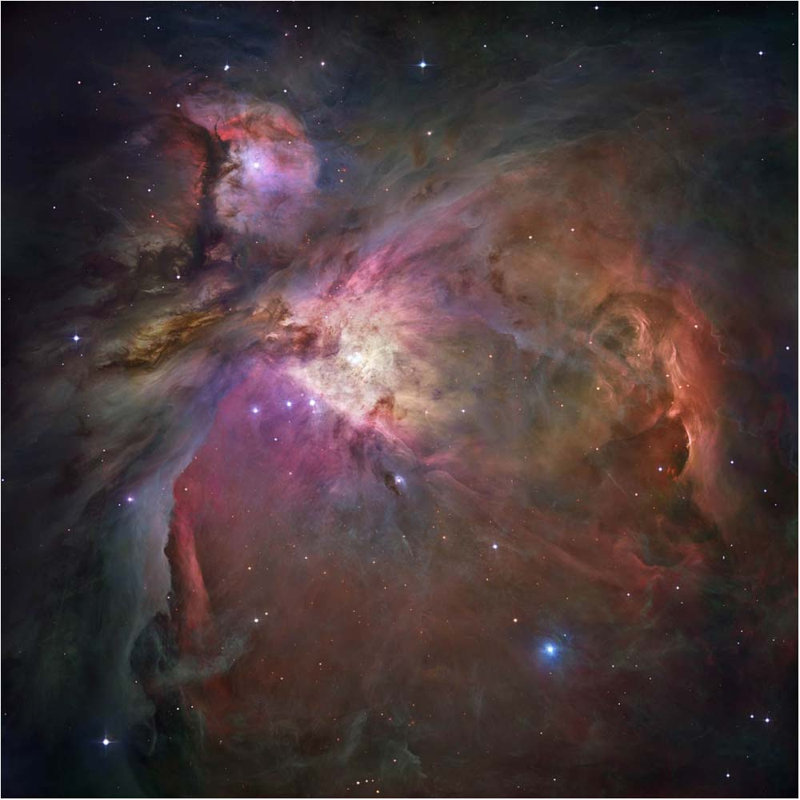 Affiche brillante Orion Nebulae, H 36 po x l 36 po x P 0,1 po