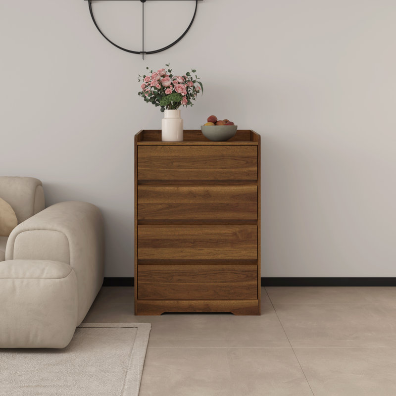 Romeon 4 - Drawer Accent chest, Walnut