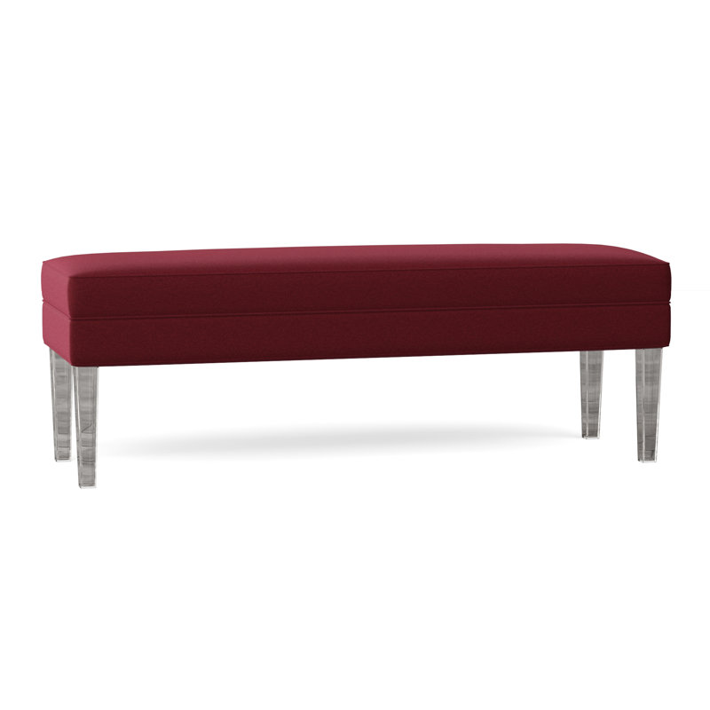 Livery Upholstered Bench, Margaret Lipstick