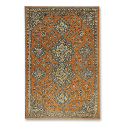 Tapis beige tissé traditionnel Mosso