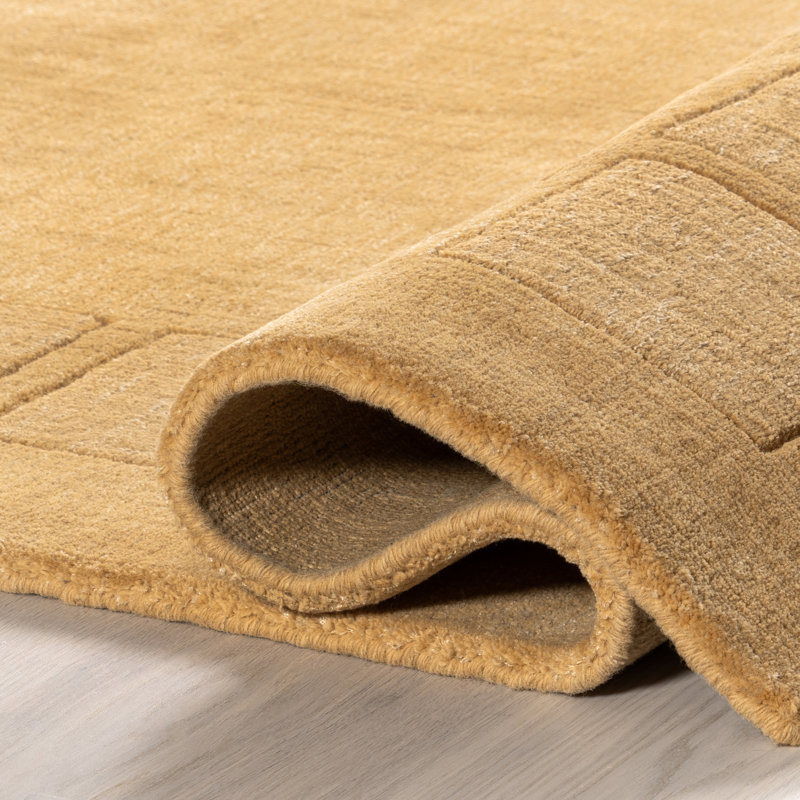 Tapis en mélange de laine Milchan High-Low, Rectangle 9 pi 6 po x 13 pi 6 po
