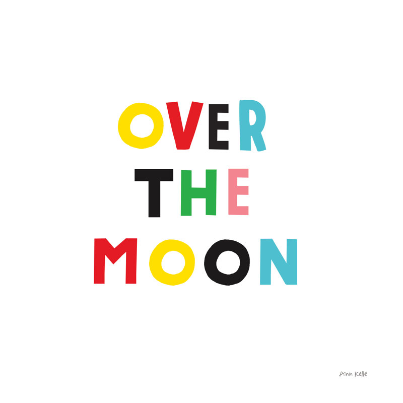 Over The Moon by Ann Kelle - Wrapped Canvas Print, 122cm H x 122cm W