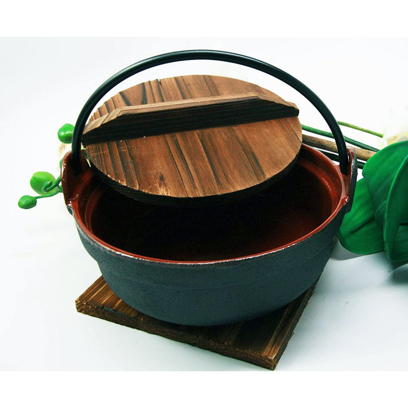 Loon Peak Dacio 0.53 Quarts Enameled Cast Iron Hot Pot