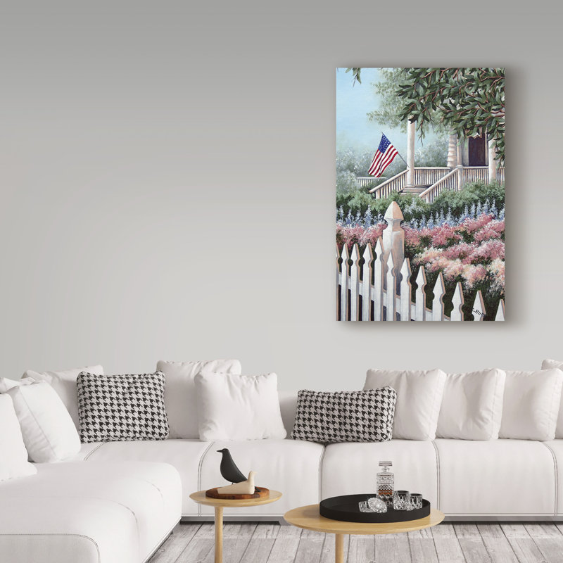 «Ready For juillet 4», reproduction de peinture acrylique sur toile tendue, H 19 po x l 12 po x P 2 po