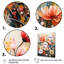 Multicoloured Flowers Collage II - Floral Wall Decor-91325822-91325823