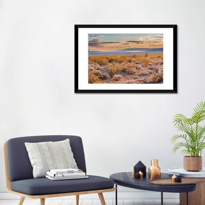 « désert, lake mead, butte doré national, nevada », impression sur toile