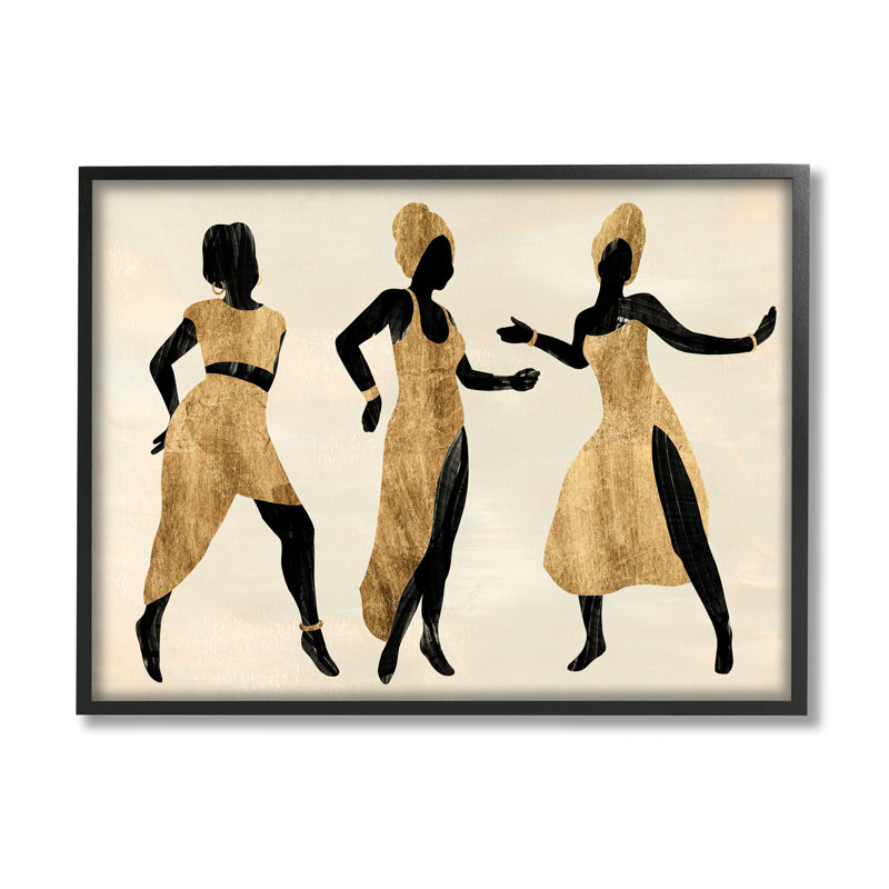Powerful Women Dancing, Giclée encadrée noir minuit, H 16 po x l 20 po