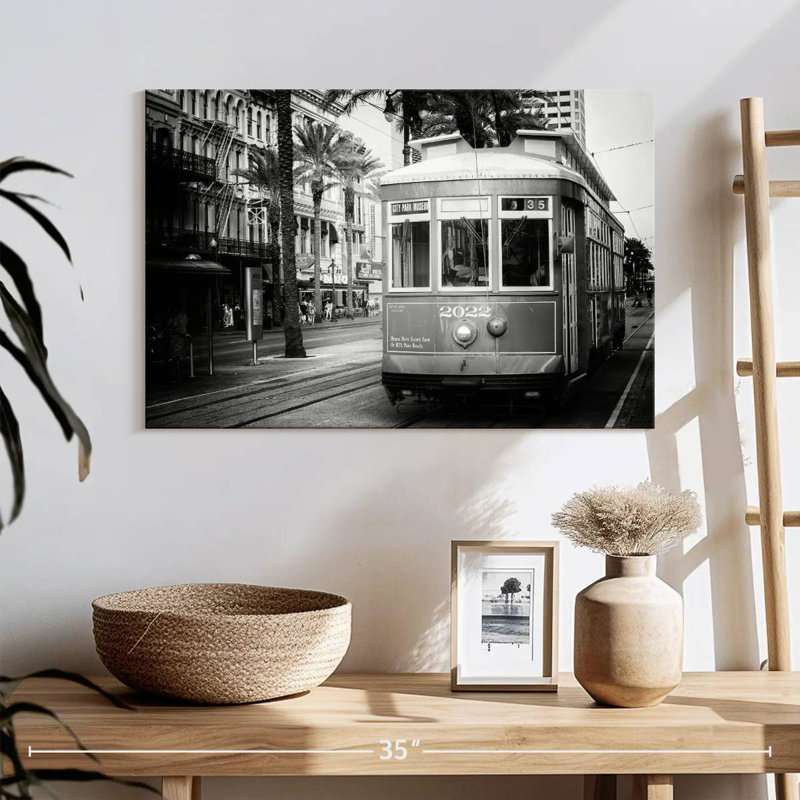 Mehar Black NOLA - Streetcar New Orleans, H 16 po x l 24 po