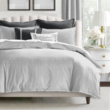 Jaxon Stripe Reversible Cotton Duvet Cover Set