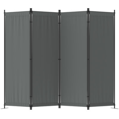 88" W x 67.5" H 4 - Panel Folding Room Divider by Wade Logan