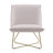 Velvet Upholstered Accent Chair with Metal Legs-639923455