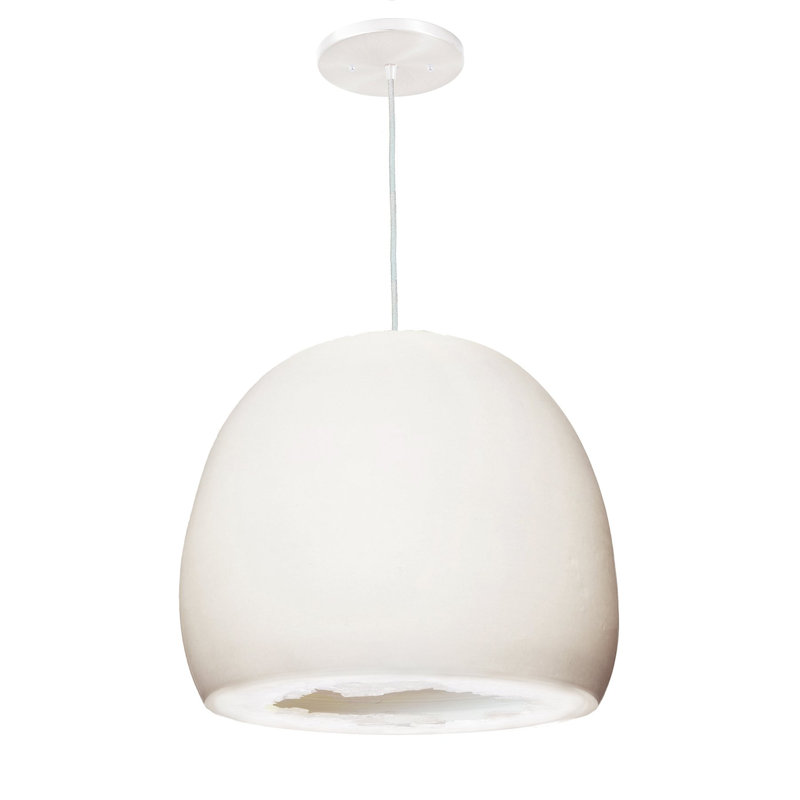 1 - Light Pendant, White, White