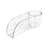 Spectrum Royo Clear Suction Cup Sponge and Brush Holder for Kitchen Sink, Clear