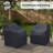Argirios Metal Patio Swivel Chair Covers