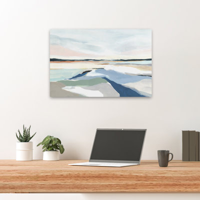 «Seaside Day I», art moderne de coquillages côtiers et coraux
