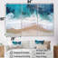 Vagues blanches et bleues vue aérienne II - plage, art mural-1753697616-1753697627
