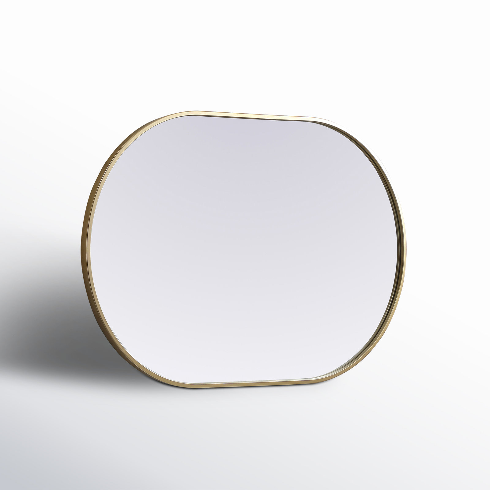 Sabine Metal Pill Wall Mirror, Brass, 36" x 24"
