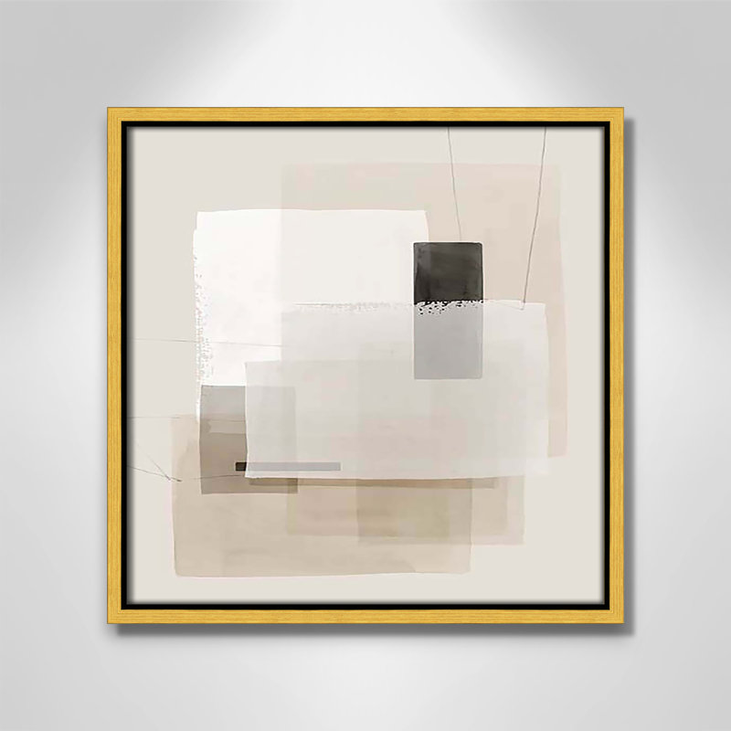 «Mystical Momentum II» par Hazel J, Cadre flottant doré, H 13,5 po x l 13,5 po x P 2 po