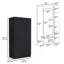 Armoire penderie H 71 po avec 3 portes et 2 tiroirs intérieurs, 3 portes, noir-1549470871