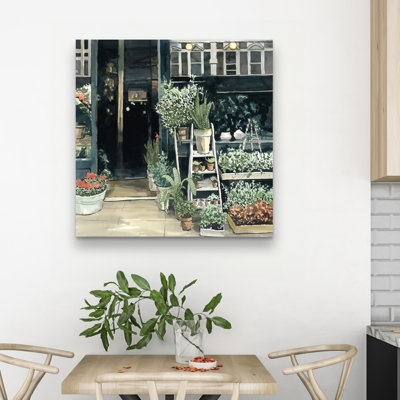 Plants shop - 32"x32" art on canvas