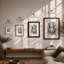 Wingback Comfort Eclectic - Framed Print-1376013287-1376013307